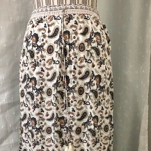 Floral skirt with white background